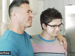 Slim twink (Will Braun) shove his hard cock up to (Jake Porter's) ass - Men.com