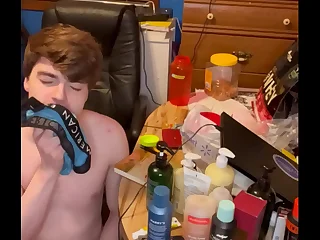 Sneaking Into My Step-Brother&rsquo;s Room and Cumming at bottom His Underwear